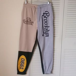 On Fire Color Block Sweatpants